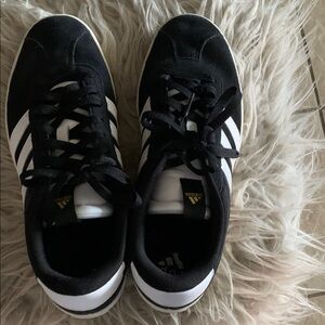 Adidas Classic Black and White Trainers